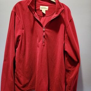 Gander Mountain Red Quarter-Zip Fleece Pullover